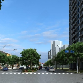 现代街道3D模型下载
